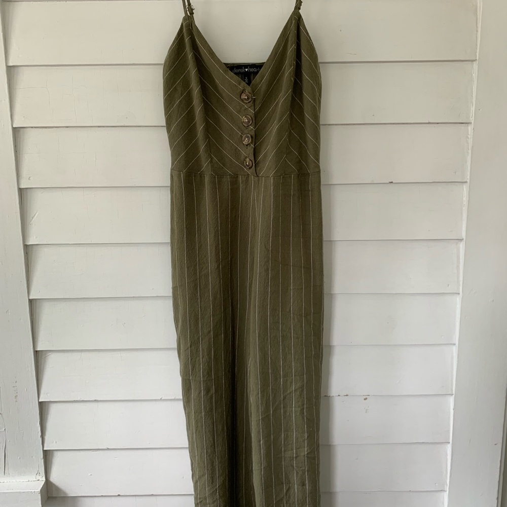 Green Jumpsuit Romper